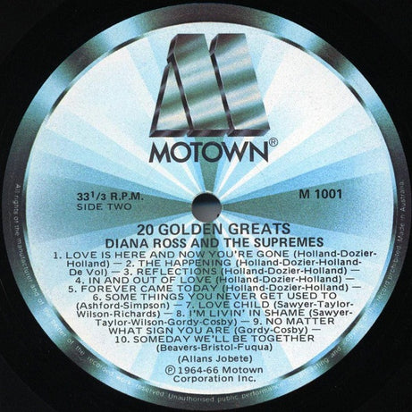 Diana Ross & The Supremes* : 20 Golden Greats (LP, Comp, RE)