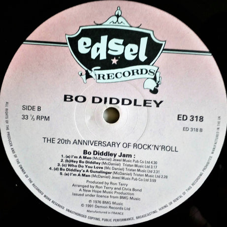 Bo Diddley : The 20th Anniversary Of Rock "N" Roll (LP, Album, RE)