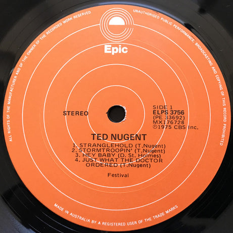 Ted Nugent : Ted Nugent (LP, Album)