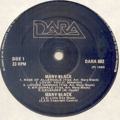 Mary Black : Mary Black (LP)