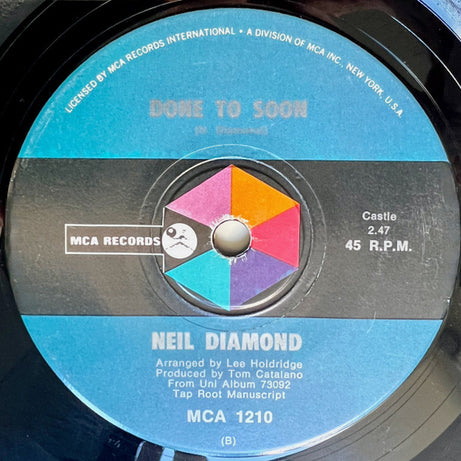 Neil Diamond : I Am... I Said (7", Single)