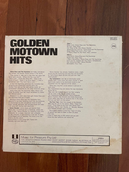 Various : Golden Motown Hits (LP, Comp, RE, Non)