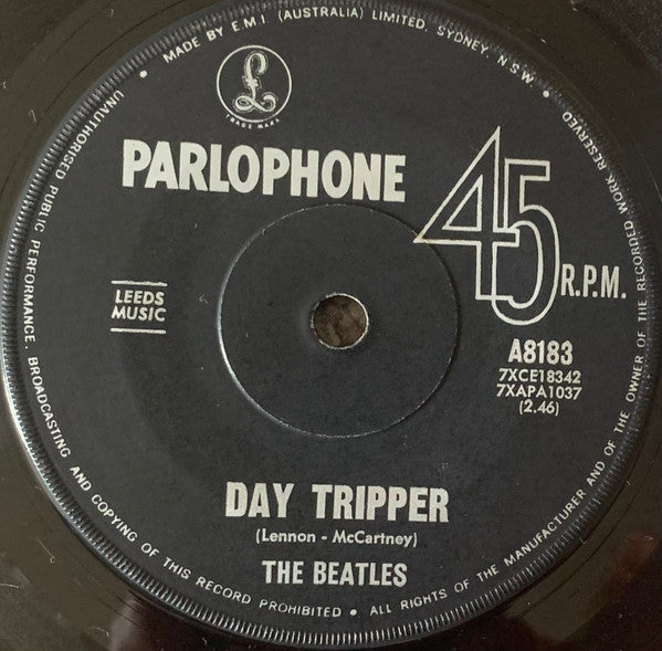 The Beatles : We Can Work It Out / Day Tripper (7", Single, Mono, Ita)