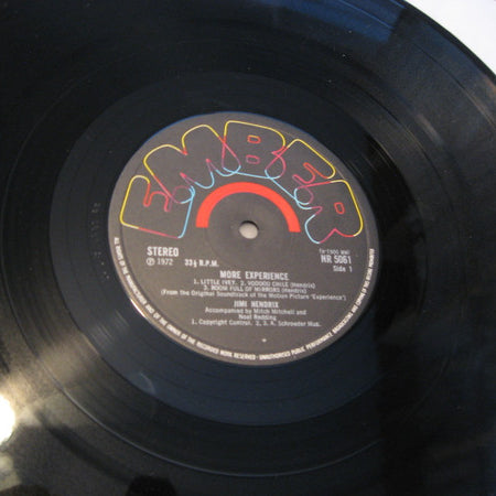 Jimi Hendrix : More  "Experience" Jimi Hendrix (Titles From The Original Sound Track Of The Feature Length Motion Picture) (Volume Two) (LP, Album, Red)