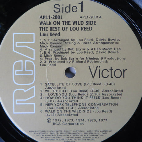 Lou Reed : Walk On The Wild Side - The Best Of Lou Reed (LP, Comp)
