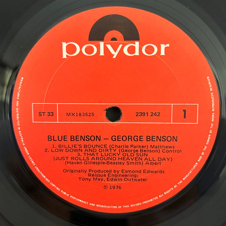 George Benson : Blue Benson (LP, Comp)