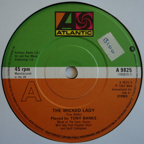 Tony Banks : The Wicked Lady (7", Single)