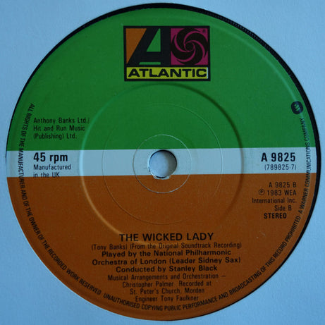 Tony Banks : The Wicked Lady (7", Single)