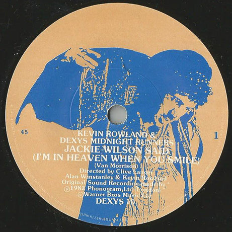 Kevin Rowland & Dexys Midnight Runners : Jackie Wilson Said (I'm In Heaven When You Smile) (7", Single, Pap)
