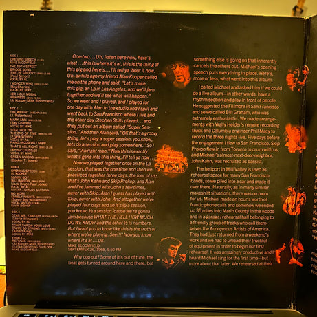 Mike Bloomfield & Al Kooper : The Live Adventures Of Mike Bloomfield And Al Kooper (2xLP, Album)