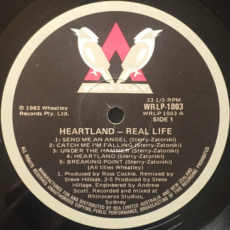 Real Life : Heart Land (LP, Album, Gat)