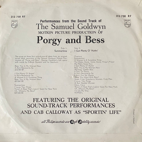 George Gershwin : Porgy And Bess (7")