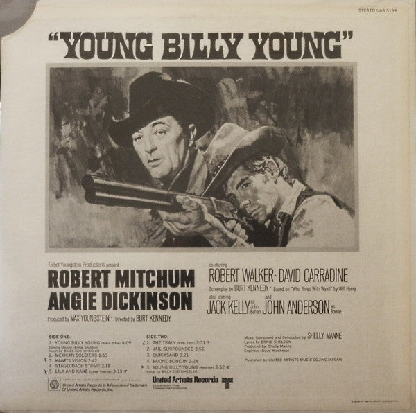 Shelly Manne : Young Billy Young - Original Motion Picture Score (LP, Album)