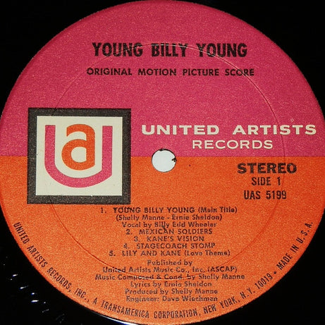 Shelly Manne : Young Billy Young - Original Motion Picture Score (LP, Album)