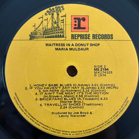 Maria Muldaur : Waitress In The Donut Shop (LP)