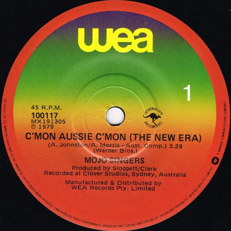 The Mojo Singers : C'Mon Aussie C'Mon - The New Era (7", Single)