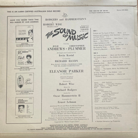 Rodgers & Hammerstein : The Sound Of Music (LP, Album, Gol)