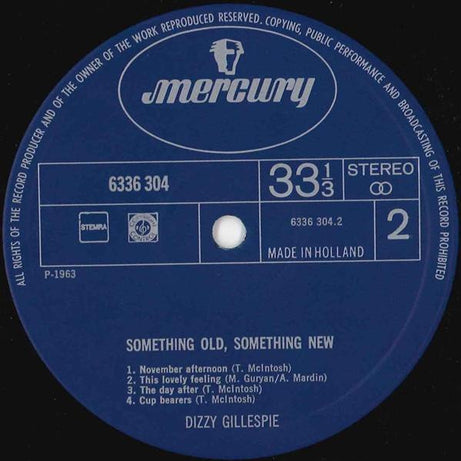 Dizzy Gillespie : Something Old, Something New (LP, Album, RE)