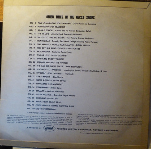 Unknown Artist : Erotic Percussion (LP)