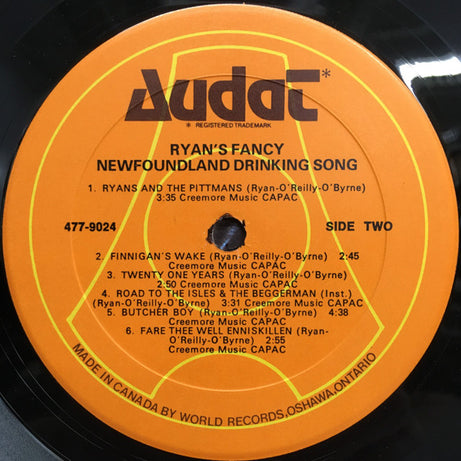 Ryan's Fancy : Newfoundland Drinking Songs (LP, Album)