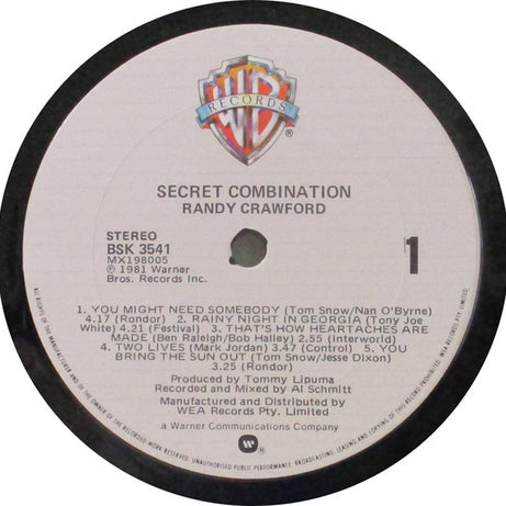 Randy Crawford : Secret Combination (LP, Album)