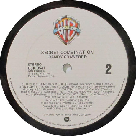 Randy Crawford : Secret Combination (LP, Album)