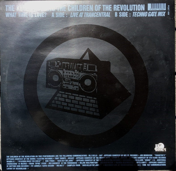 KLF* : What Time Is Love? (Live At Trancentral) (12")