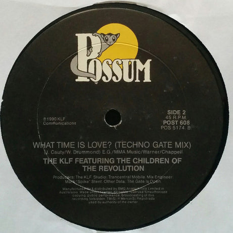 KLF* : What Time Is Love? (Live At Trancentral) (12")