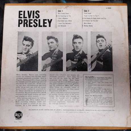 Elvis Presley : Elvis Presley (LP, Album, Mono)