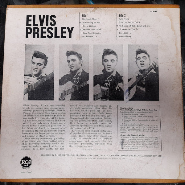Elvis Presley : Elvis Presley (LP, Album, Mono)