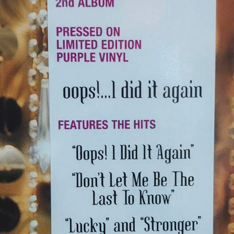 Britney Spears : Oops!...I Did It Again (LP, Album, Ltd, RE, RP, Pur)