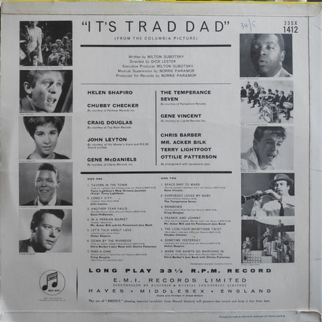 Various : "It's Trad Dad !" (From The Columbia Picture) (LP, Mono)