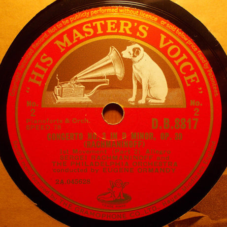 Sergei Rachmaninoff And The Philadelphia Orchestra Conducted By Eugene Ormandy : Concerto No. 3 In D Minor, Op. 30 (For Pianoforte And Orchestra) (Shellac, 12", S/Sided + 4xShellac, 12" + Album)