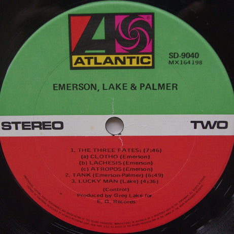 Emerson, Lake & Palmer : Emerson, Lake & Palmer (LP, Album)