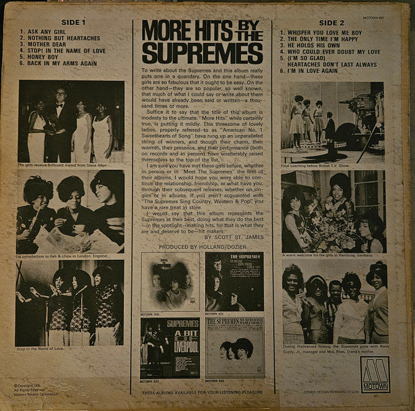 The Supremes : More Hits By The Supremes (LP, Album, Hol)