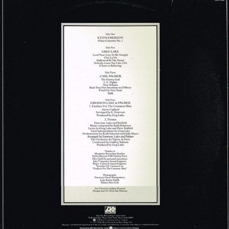 Emerson, Lake & Palmer : Works (Volume 1) (2xLP, Album)