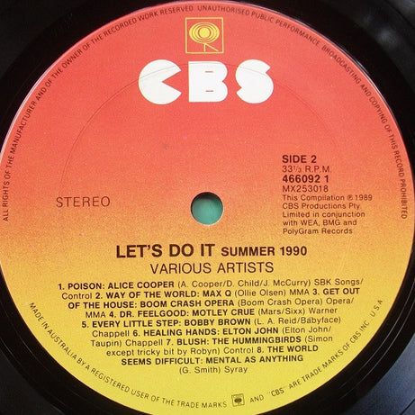 Various : Let's Do It (Summer 1990) (LP, Comp)