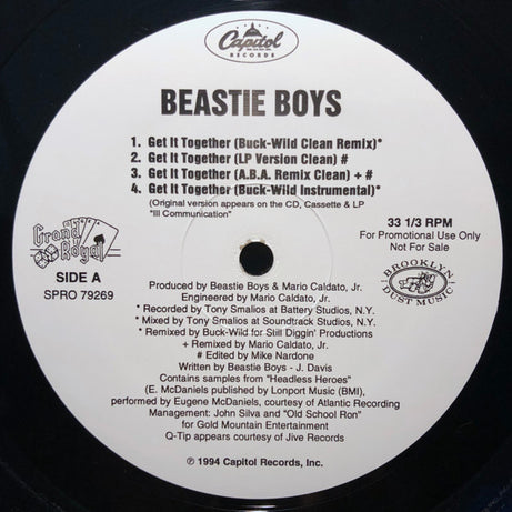 Beastie Boys : Get It Together (12", Promo)