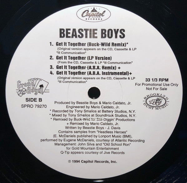 Beastie Boys : Get It Together (12", Promo)