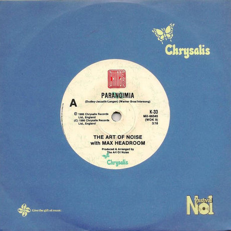 The Art Of Noise With Max Headroom : Paranoimia (7", Single)