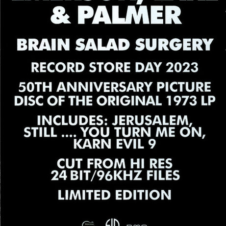 Emerson, Lake & Palmer : Brain Salad Surgery (LP, Album, RSD, Ltd, Pic, RE, RM)