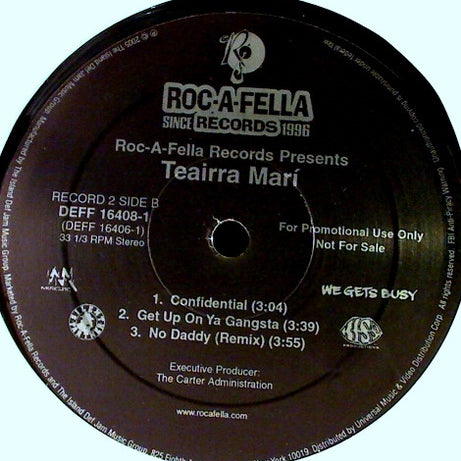 Teairra Mari : Roc-A-Fella Records Presents Teairra Marí (2xLP, Album, Promo)
