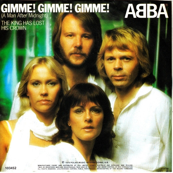 ABBA : Gimme! Gimme! Gimme! (A Man After Midnight) (7", Single)