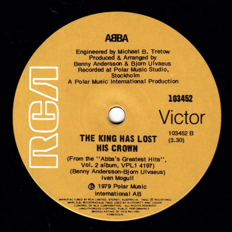 ABBA : Gimme! Gimme! Gimme! (A Man After Midnight) (7", Single)