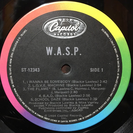 W.A.S.P. : W.A.S.P. (LP, Album)