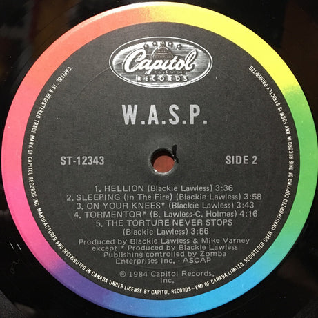 W.A.S.P. : W.A.S.P. (LP, Album)