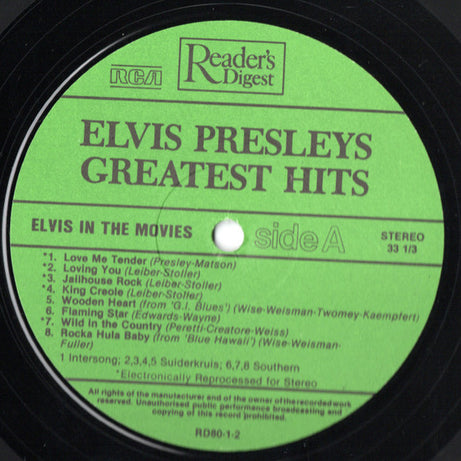 Elvis Presley : Elvis In The Movies (LP, Comp, GRE)