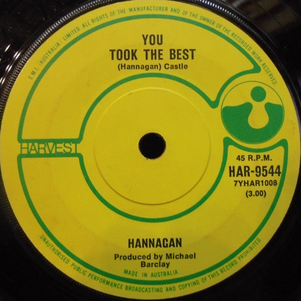 Terry Hannagan : Tired From The Trip (7", Single)