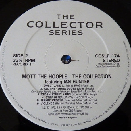 Mott The Hoople Featuring Ian Hunter : The Collection (2xLP, Comp)