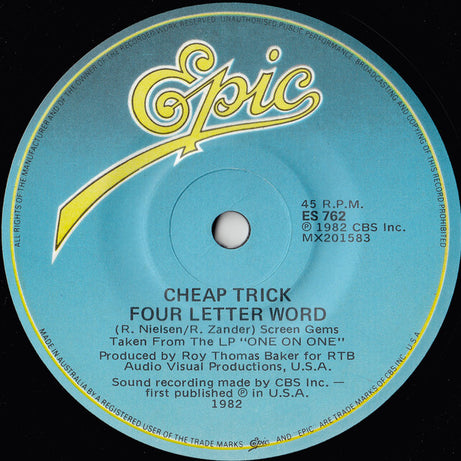 Cheap Trick : If You Want My Love (7", Single)